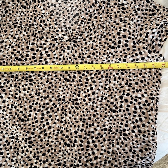 Papermoon Tan and Black Leopard Print Blouse - Picture 8 of 10